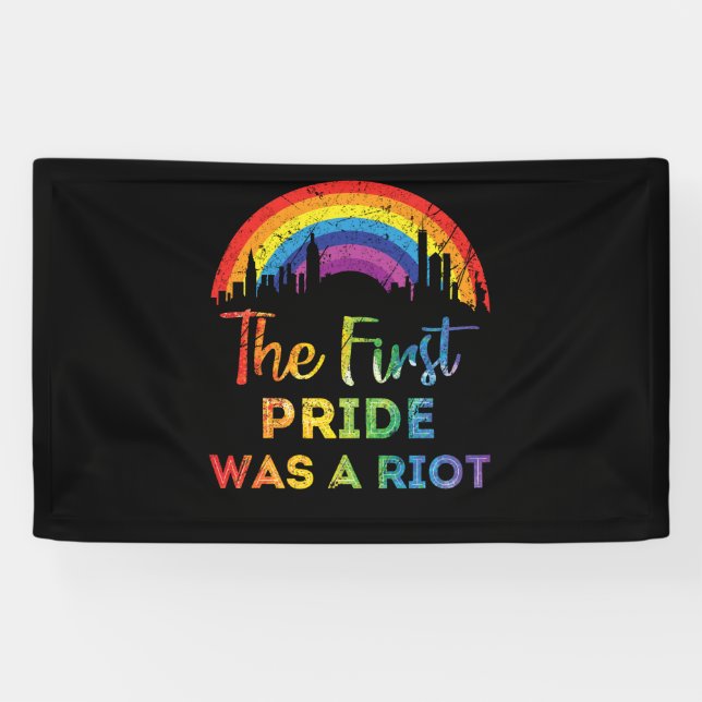 Banderoles Le premier Gay pride était une anti-émeute LGBT (Horizontal)