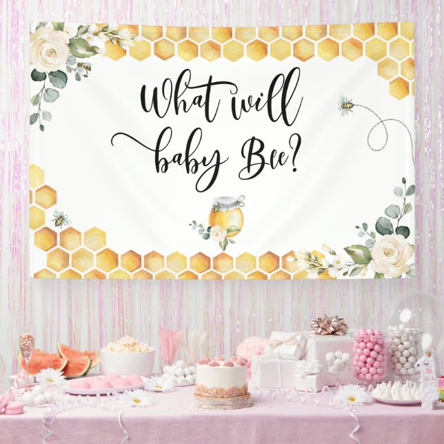 Banderoles Le sexe de l'abeille révèle ce que sera l'abeille (Fête)