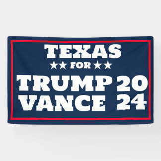 Banderoles Le Texas pour Trump Vance 2024