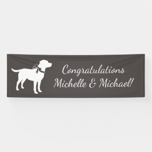 Banderoles Le thème du chien du Labrador Baby shower Neutre s