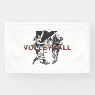 Banderoles Le volleyball des femmes SUPÉRIEURES