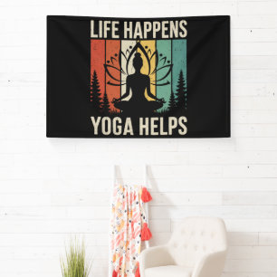 Banderoles Le Yoga Aide à Vivre