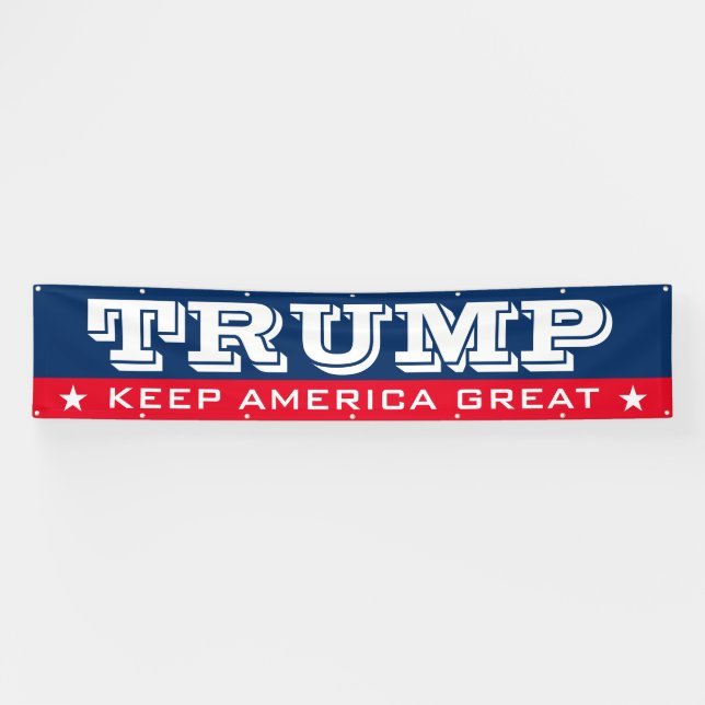 Banderoles L'élection de Donald Trump 2024 Garder l'Amérique  (Horizontal)