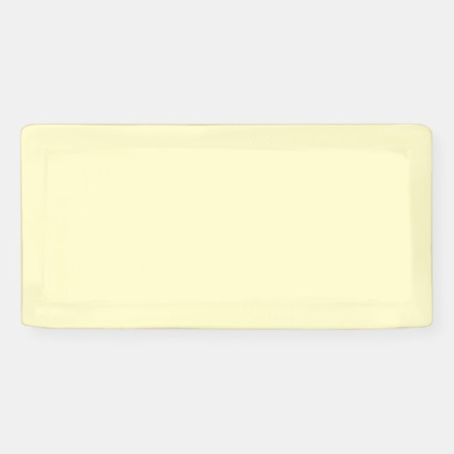 Banderoles Lémonade Jaune Couleur Solide | Classic Elegant (Horizontal)