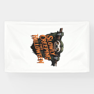 Banderoles Lentement rampant cette Halloween - Paresseux effr