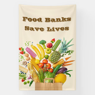 Banderoles Les banques alimentaires sauvent des vies