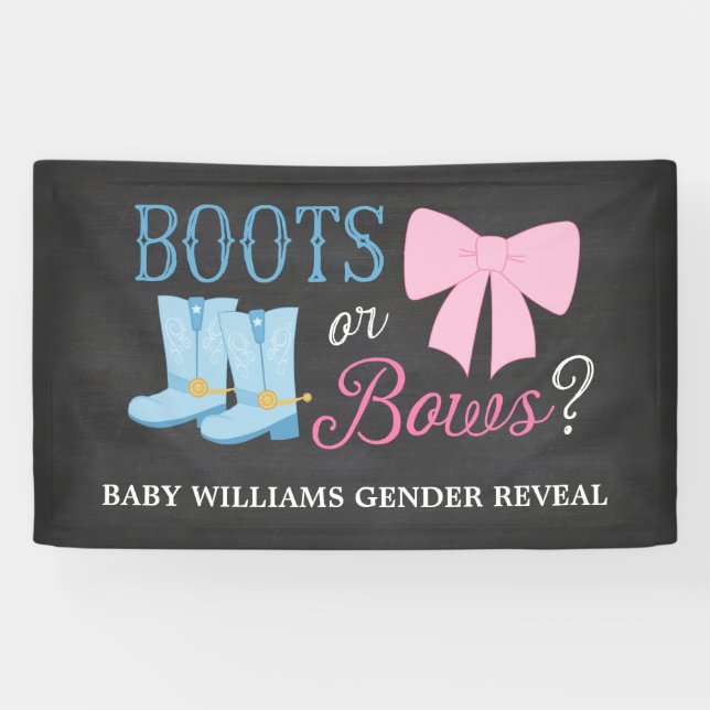 Banderoles Les bottes ou le genre d'arcs indiquent le baby (Horizontal)