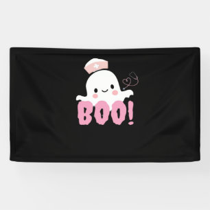 Banderoles Les Chemises Infirmières D'Halloween Femme Boo ! T