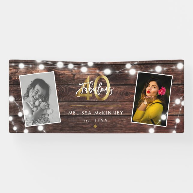 Banderoles Les cordes rustiques modernes illuminent le Fab d' (Horizontal)