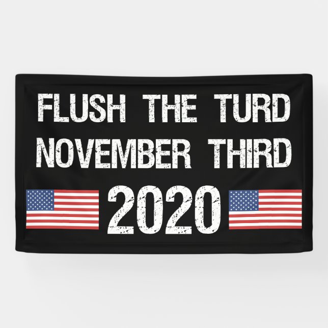 Banderoles Les élections anti-Trump de 2020 marquées (Horizontal)