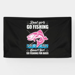 Banderoles Les filles intelligentes Fisher Aller à la pêche