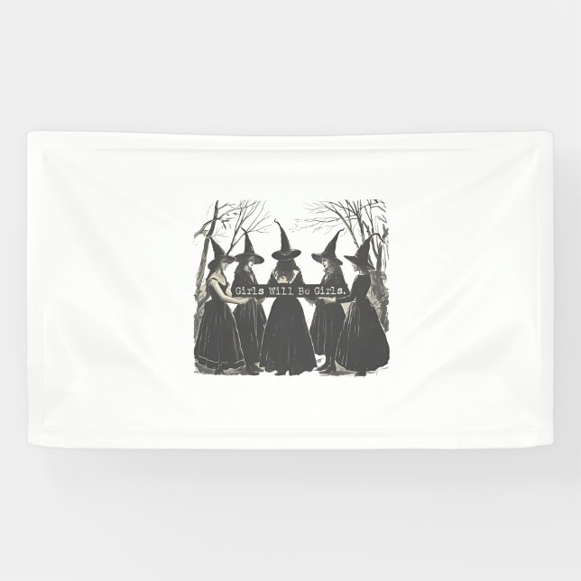 Banderoles Les Filles Seront Des Filles Féministes Empower Fe (Horizontal)