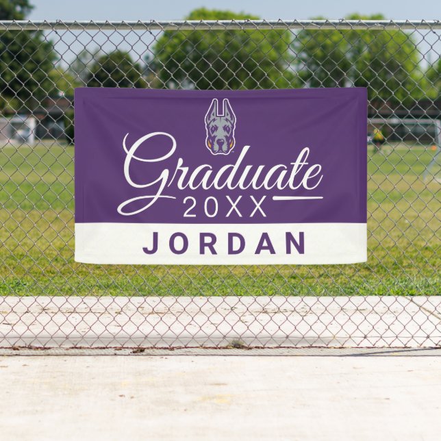 Banderoles Les grands Danois de l'UAlbany | Graduate Class of (En situation)