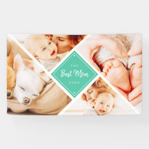 Banderoles Les photos de Best Maman Ever Modern Custom