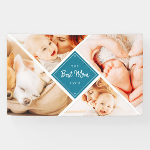 Banderoles Les photos de Best Maman Ever Modern Custom
