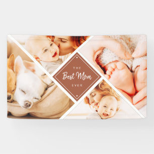 Banderoles Les photos de Best Maman Ever Modern Custom