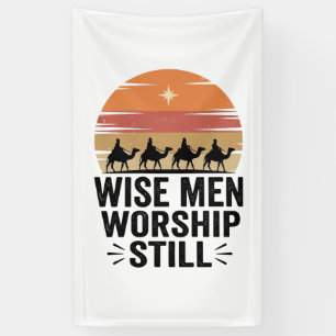 Banderoles Les Sages Hommes Toujours Adorent Vintage Noël T-S