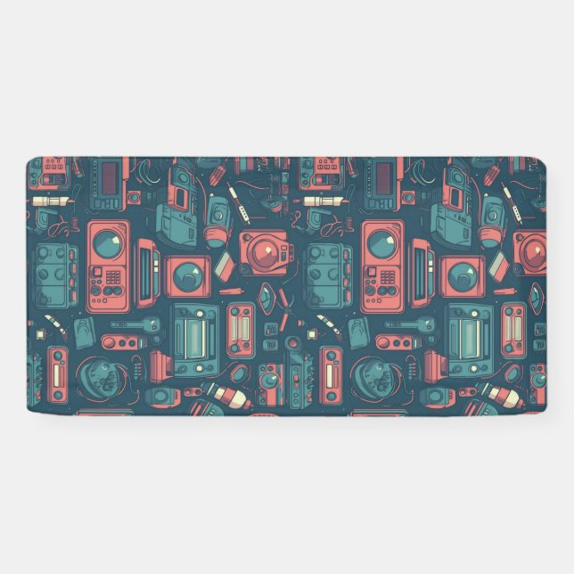 Banderoles L'explosion du passé : la technologie des années 8 (Horizontal)