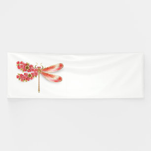 Banderoles libellule de fleurs avec sakura de bijoux