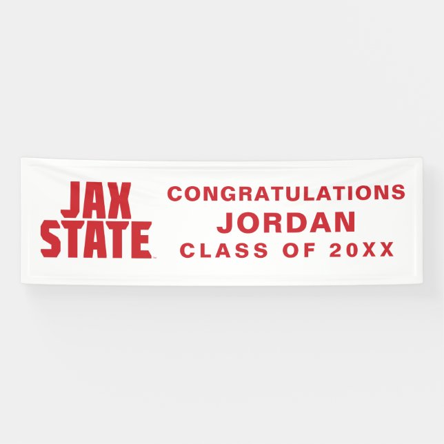 Banderoles Licence de l'Université d'État de Jacksonville (Horizontal)