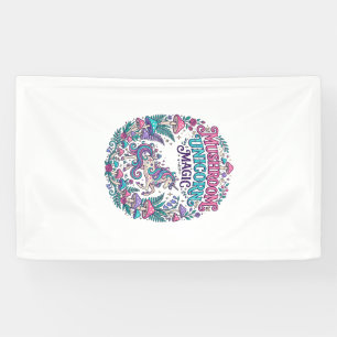 Banderoles Licorne Champignon Licorne Magie Coloré POD Artwor
