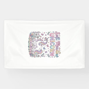 Banderoles Licorne Douce Prairie Licorne Adorable Conception 
