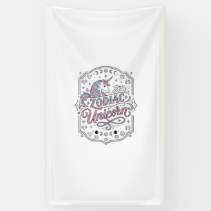 Banderoles Licorne Zodiaque Licorne Conception De Cadeau Ludi