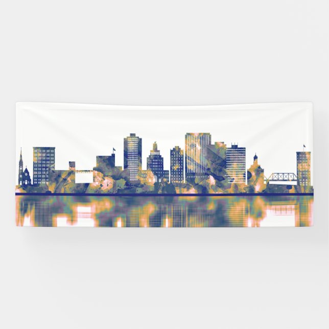 Banderoles Ligne Skyline Cedar Rapids (Horizontal)