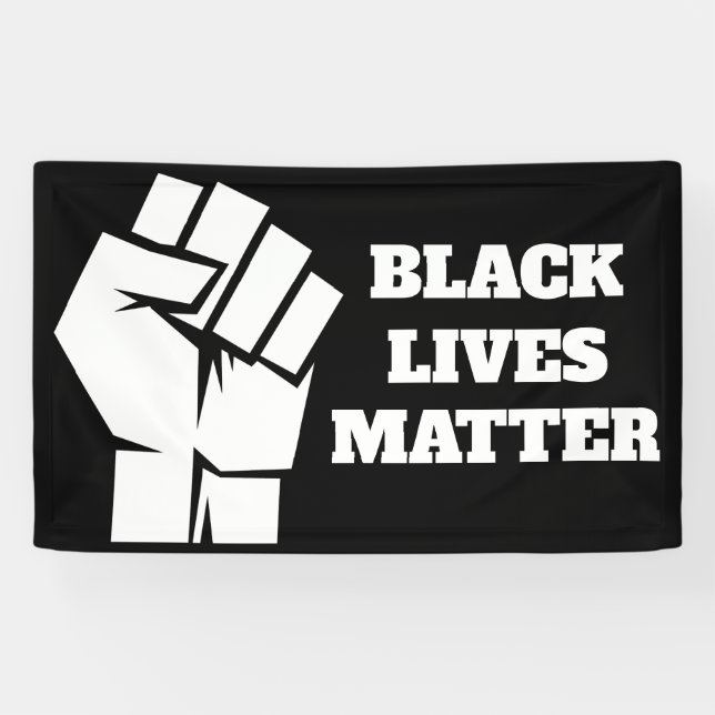 Banderoles L'importance des vies noires (Horizontal)