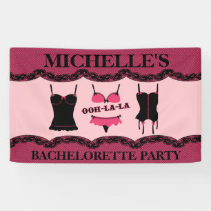 Banderoles Lingerie rose, partie de Bachelorette