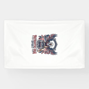 Banderoles Lion Aigle Patriotique Hybride Animal Gardien Patr