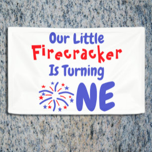 Banderoles Little Firecracker 1er anniversaire
