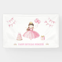 Little Princess 1st Birthday Personalised Banner