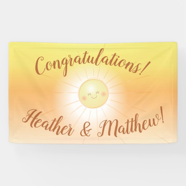 Banderoles Little Ray of Sunshine Baby shower (Horizontal)