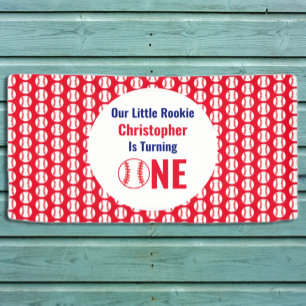 Banderoles Little Rookie Baseball 1er anniversaire