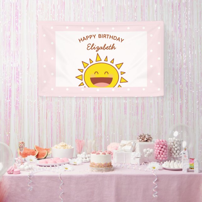 Banderoles Little Sunshine Anniversaire joyeuse fête d'annive (Fête)
