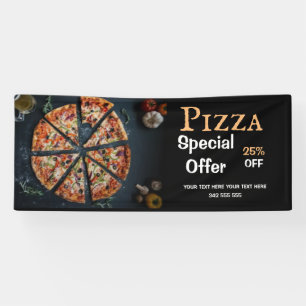 Banderoles Livraison de pizza Café pizza Restaurant Pizza ouv