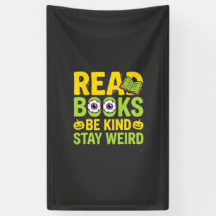 Banderoles Livres de lecture d'Halloween Soyez gentil Restez