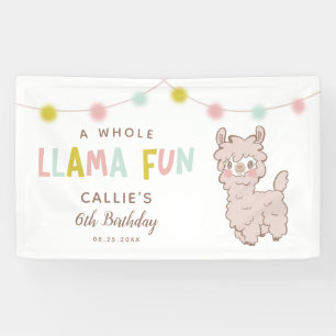 Banderoles Llama Fun Jolie fête d'anniversaire
