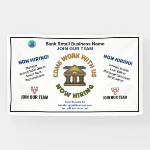 Banderoles Logo d'entreprise Aide Location Recherchée personn