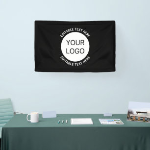 Banderoles Logo d'entreprise ou toute image et texte modifiab