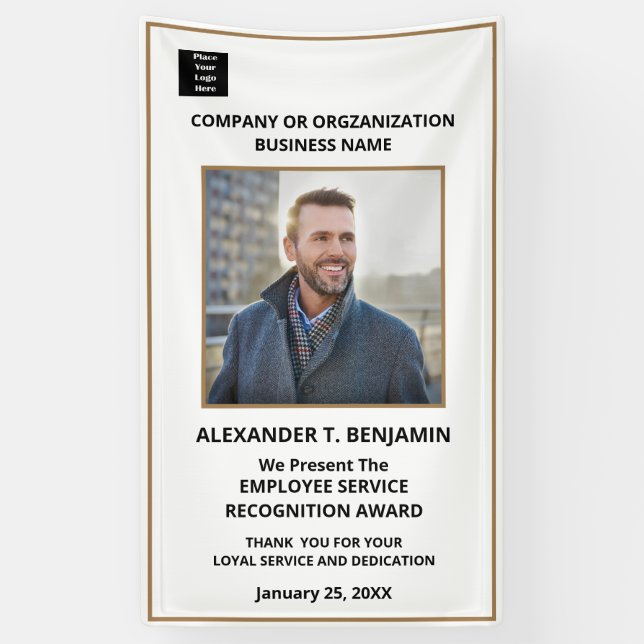 Banderoles Logo des Prix de reconnaissance des employés Perso (Vertical)