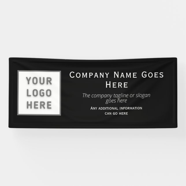 Banderoles Logo do-it-yourself Horizontal Black Modèle Busine (Horizontal)