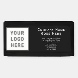 Banderoles Logo do-it-yourself Horizontal Black Modèle Busine