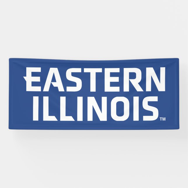 Banderoles Logo du mot-symbole de l'Université Eastern Illino (Horizontal)