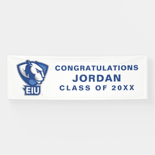 Banderoles Logo Eastern Illinois University Panthers (Horizontal)