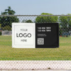 Logo Entreprise Code QR Noir Et Blanc