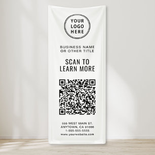 Banderoles Logo professionnel du code QR