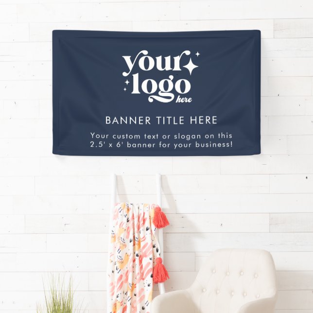 Banderoles Logo professionnel marine moderne (En situation)