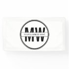 Logo promotionnel de Monogramme d'entreprise noir